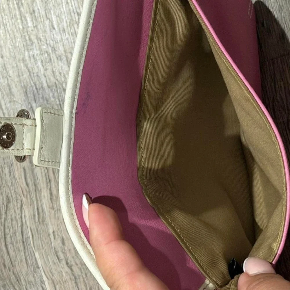 Vintage Coach pink wristlet